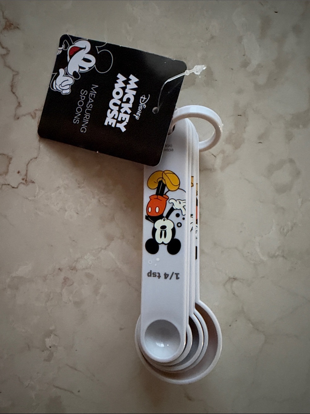 NWT Disney Mickey Mouse Measuring Spoons - 5-Piece Set